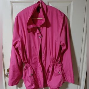 Lauren By Ralph Lauren  Hot Pink Windbreaker, Size L